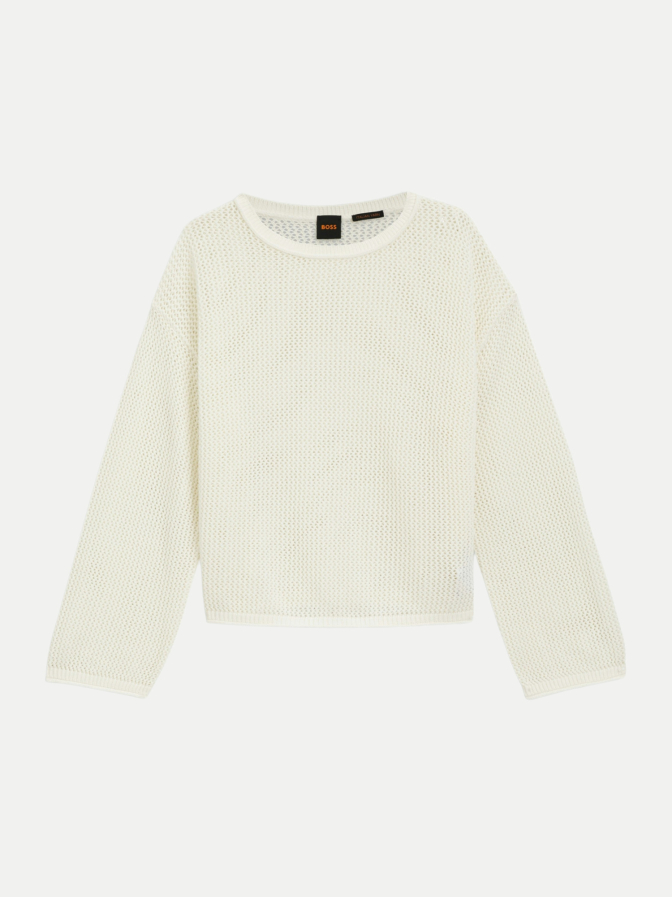 BOSS Orange Pullover mit Mesh-Struktur bei Robert Ley