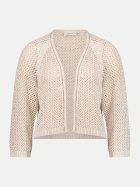 Cartoon Strickjacke mit Ajour-Muster 7236-Safari Beige bei Robert Ley