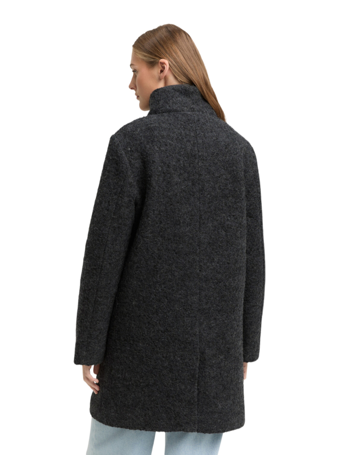Tom Tailor Denim Bouclé Wollmantel mit Stehkragen bei Robert Ley