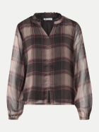 Street One Tunika Bluse kariert 37870-sanded amber bei Robert Ley