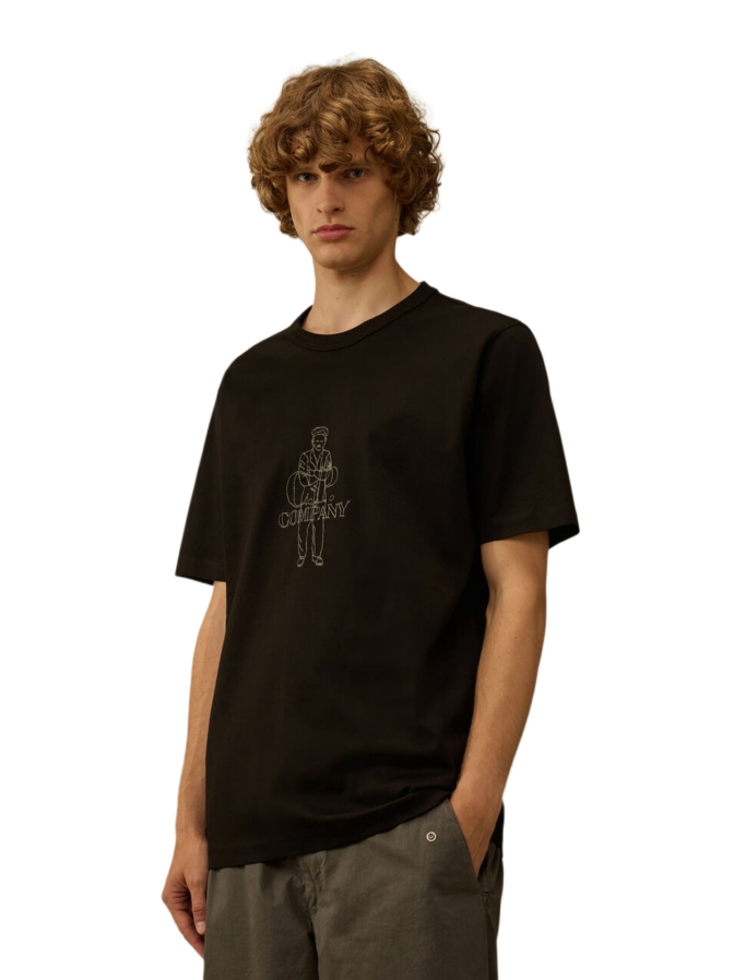 C.P. COMPANY T-Shirt mit gesticktem Artwork bei Robert Ley