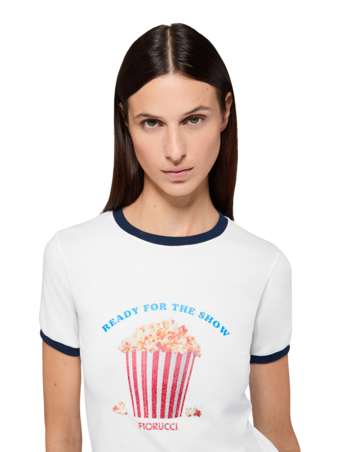 Fiorucci T-Shirt Popcorn Print Baby bei Robert Ley