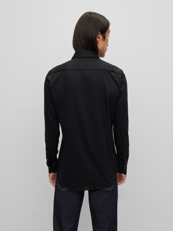 BOSS Black Hemd aus Baumwoll-Jersey mit Performance-Stretch bei Robert Ley