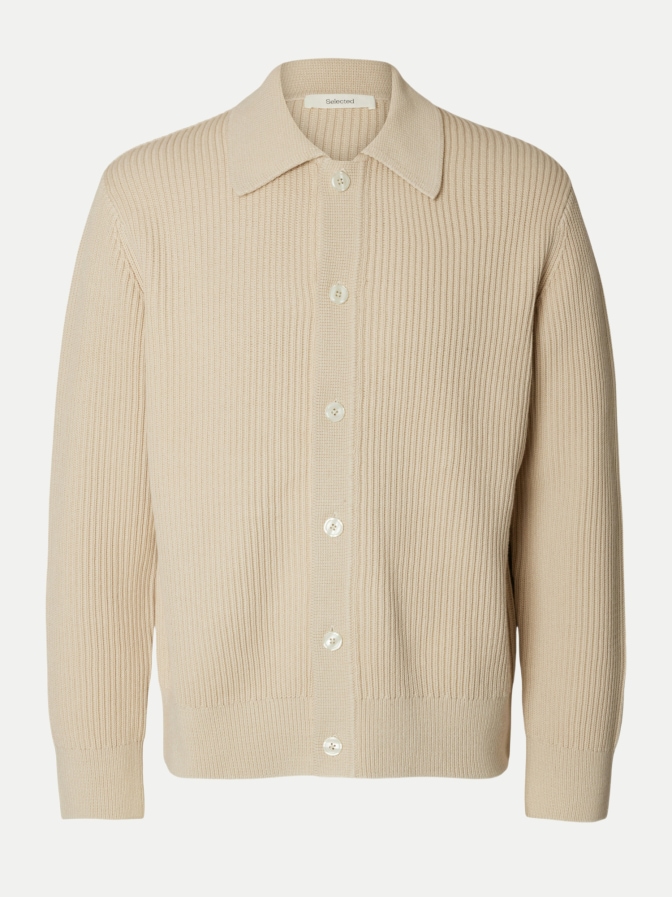 SELECTED HOMME Strickjacke mit Polokragen bei Robert Ley