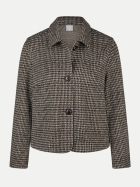 Rabe Moden Kurzjacke mit Hahnentritt-Muster 7099-SCHWARZ bei Robert Ley