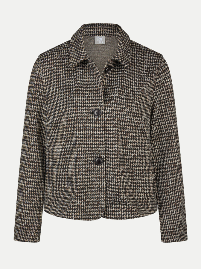 Rabe Moden Kurzjacke mit Hahnentritt-Muster bei Robert Ley