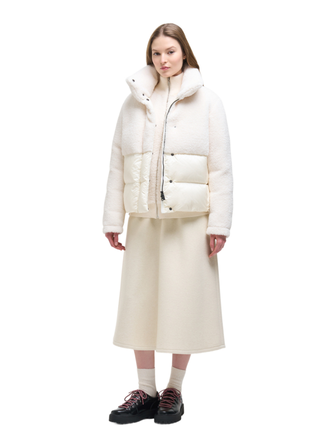 Colmar Daunenjacke mit Kunstpelz-Applikation bei Robert Ley