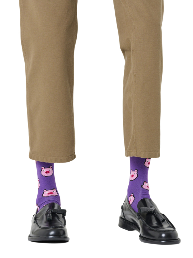 Happy Socks Socken mit Schweinprint bei Robert Ley