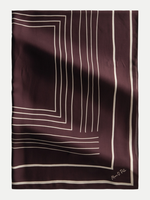 Marc O'Polo Satin-Foulard mit lässigem Print bei Robert Ley