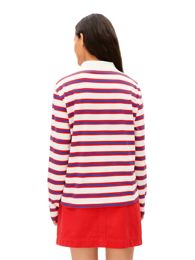 ARMEDANGELS Gestreiftes Pololangarmshirt bei Robert Ley