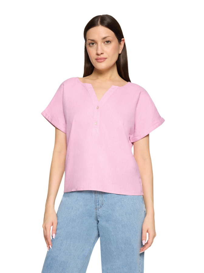 Cartoon Kurzarmbluse bei Robert Ley