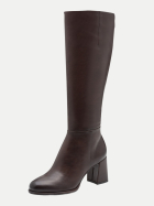 Tamaris Stiefel mit Blockabsatz 342-MAHOGANY bei Robert Ley
