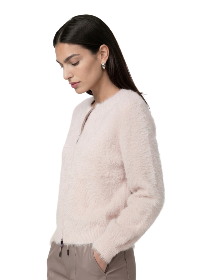 Monari Kunstfell-Strickjacke bei Robert Ley