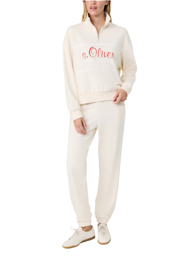 s.Oliver RED LABEL s.Oliver x Heidi Klum: Troyer-Sweatshirt mit Logo bei Robert Ley
