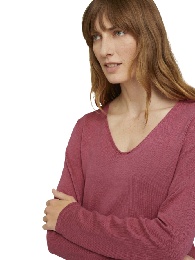 Tom Tailor Casual Pullover mit V-Ausschnitt bei Robert Ley