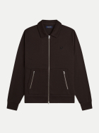 Fred Perry Trainingsjacke mit Streifen im Tennisnetz-Design 33c-richbrown bei Robert Ley