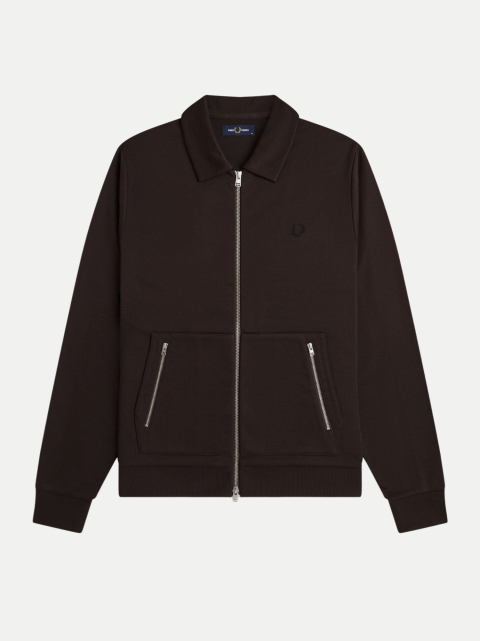 Fred Perry Trainingsjacke mit Streifen im Tennisnetz-Design bei Robert Ley