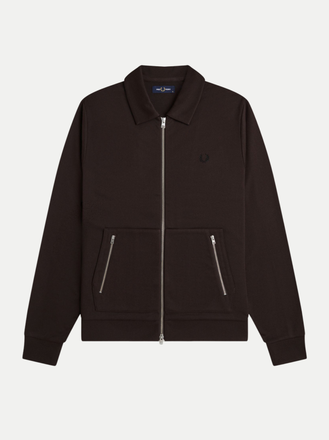 Fred Perry Trainingsjacke mit Streifen im Tennisnetz-Design bei Robert Ley