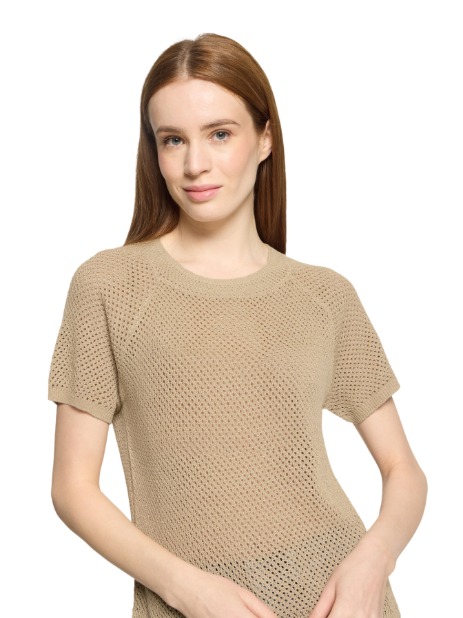 Cartoon Strickpullover mit Ajour-Muster bei Robert Ley