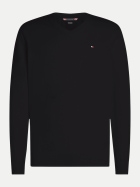 Tommy Hilfiger Strickpullover mit Logo-Stitching BDS-BLACK bei Robert Ley