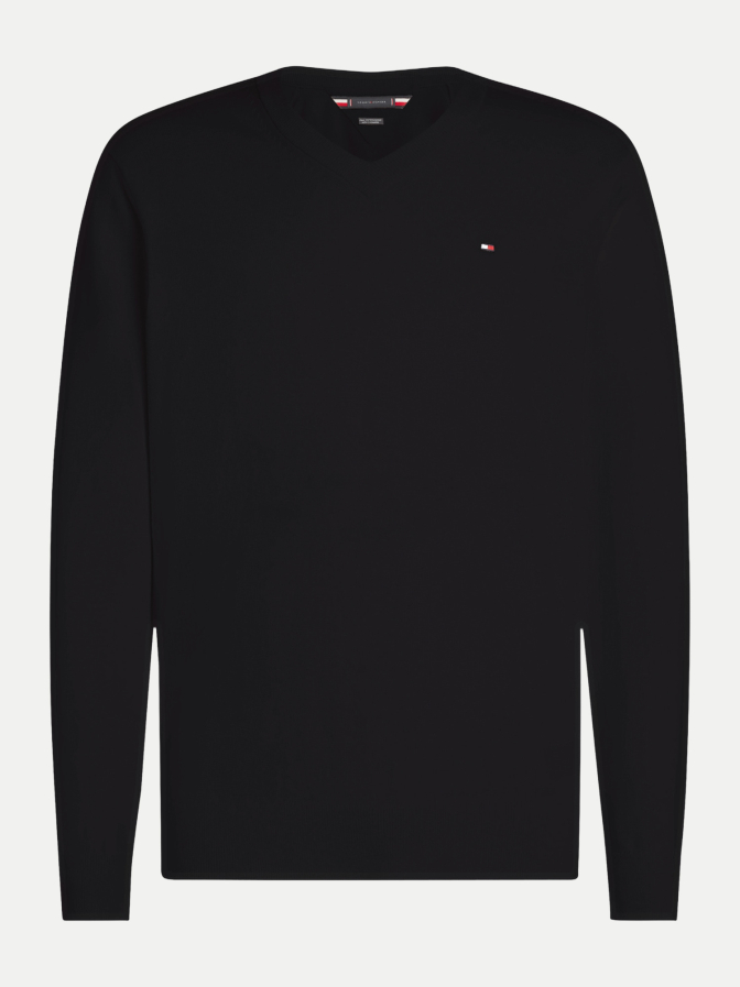 Tommy Hilfiger Strickpullover mit Logo-Stitching bei Robert Ley