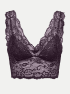 Only Spitzen BH Chloe 177952002-Plum Perfect/SILVER LUREX bei Robert Ley