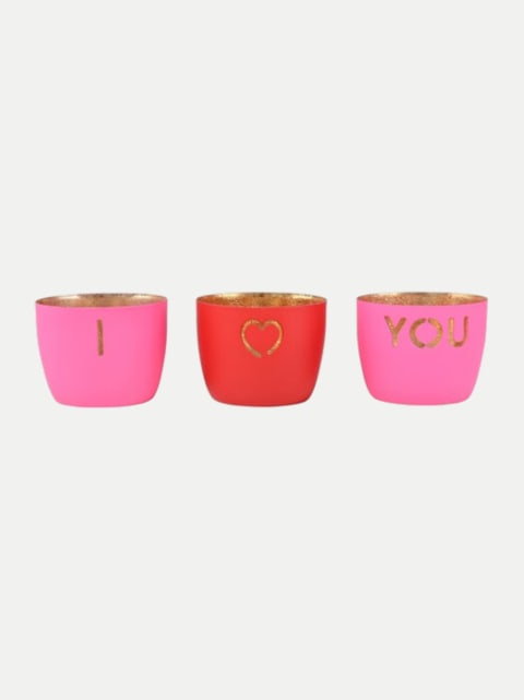 Giftcompany Madras Windlicht I LOVE YOU 3er Set bei Robert Ley