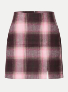 Street One Minirock mit Karomuster skirt_check 37820-rustic rouge bei Robert Ley