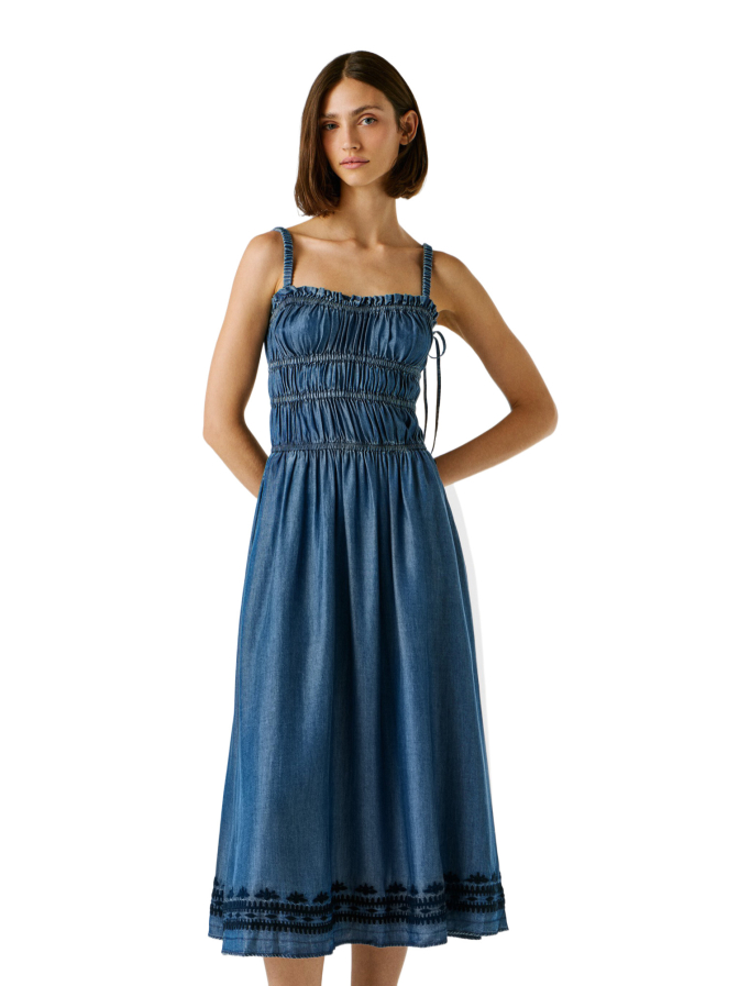 Pepe Jeans Midikleid mit Stickerei bei Robert Ley
