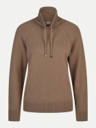 Rabe Moden Strickpullover mit Tunnelzug 7672-TAUPE bei Robert Ley