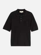Tom Tailor Denim Rippenstrick-Poloshirt 29999-Black bei Robert Ley