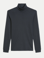 Marc O'Polo Shaped-Fit Langarmshirt 898-dark navy bei Robert Ley