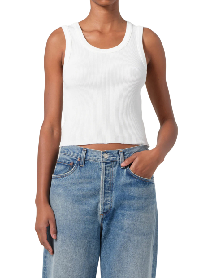 AGOLDE shrunken poppy tank bei Robert Ley