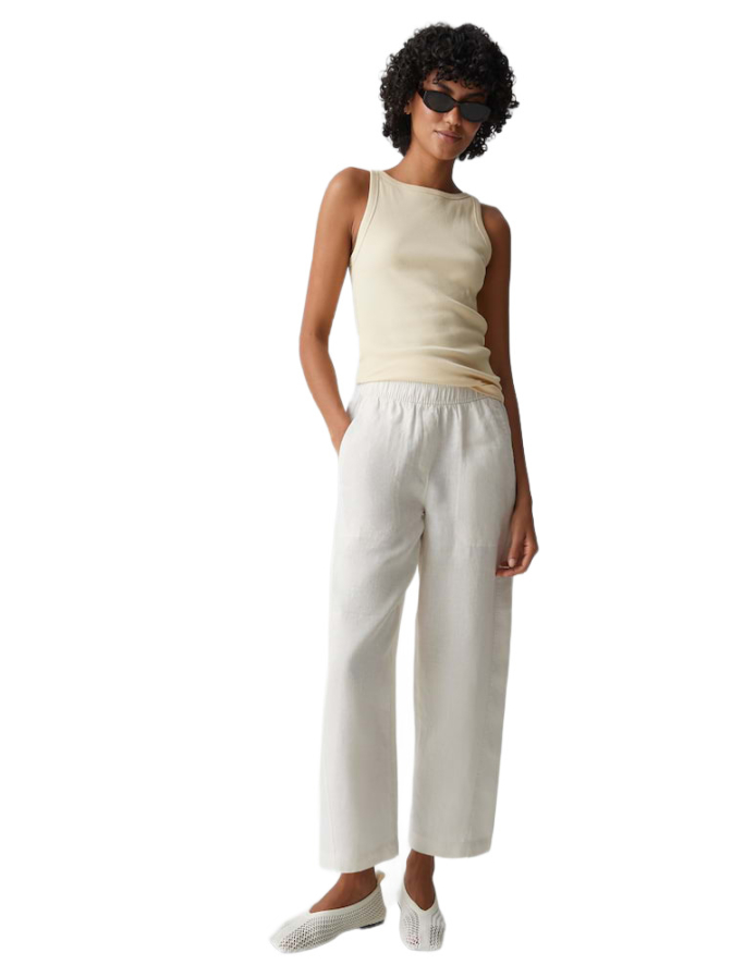 Opus Barrel- Fit Hose Myha linen bei Robert Ley