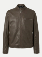 Belstaff Lederjacke Track Racer fdoli-faded olive bei Robert Ley