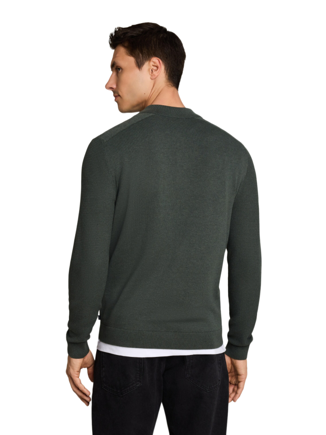 Tom Tailor Casual Langarm Strick-Poloshirt bei Robert Ley