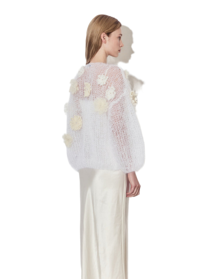 Maiami Bomberjacke aus Mohair mit Blumenstickerei bei Robert Ley
