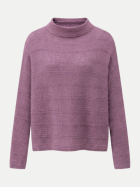 LU REN Kaschmir-Pullover Fraser mit Seidenanteil lilac mist bei Robert Ley