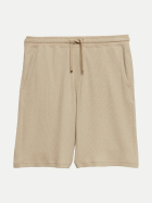 s.Oliver RED LABEL Relaxed-Fit Bermuda in Waffelpiqué 8148-BROWN bei Robert Ley