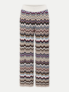 MISSONI Straight-Leg Strickhose mit Zig-Zag-Muster multicblu/fucs bei Robert Ley