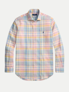 Polo Ralph Lauren Leinenhemd mit Karomuster 001pinkbluemulti bei Robert Ley