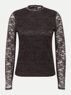 Street One Gemustertes Shirt mit Turtleneck 17874-black coffee bei Robert Ley
