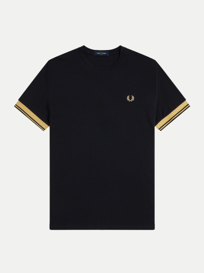 FRED PERRY T-Shirt mit Kontrast-Bündchen bei Robert Ley