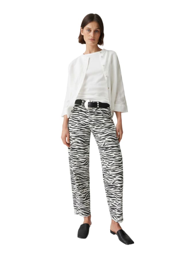 Opus Pants Barrel Jeans Mari Clear Zebra bei Robert Ley