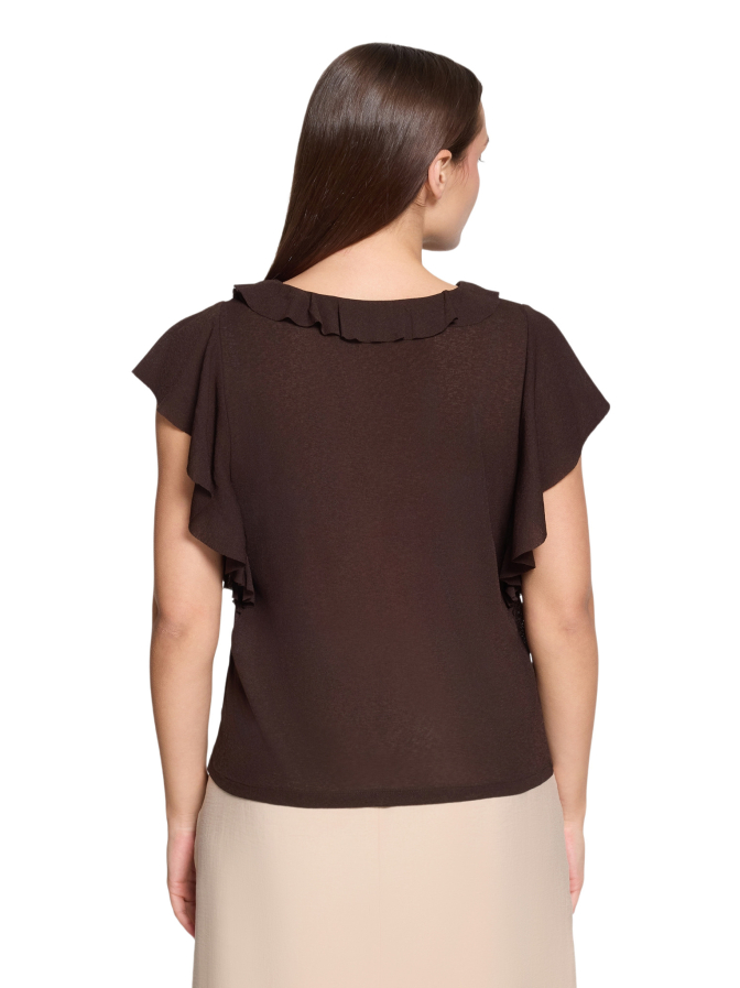 Cartoon Kurzarm Bluse bei Robert Ley