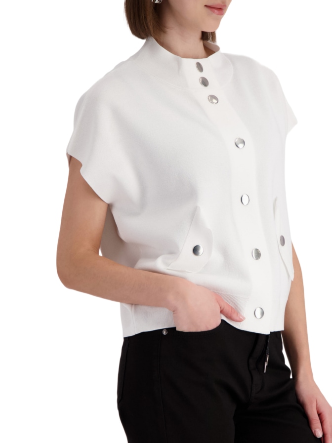 Monari Strickjacke mit Druckknöpfen bei Robert Ley