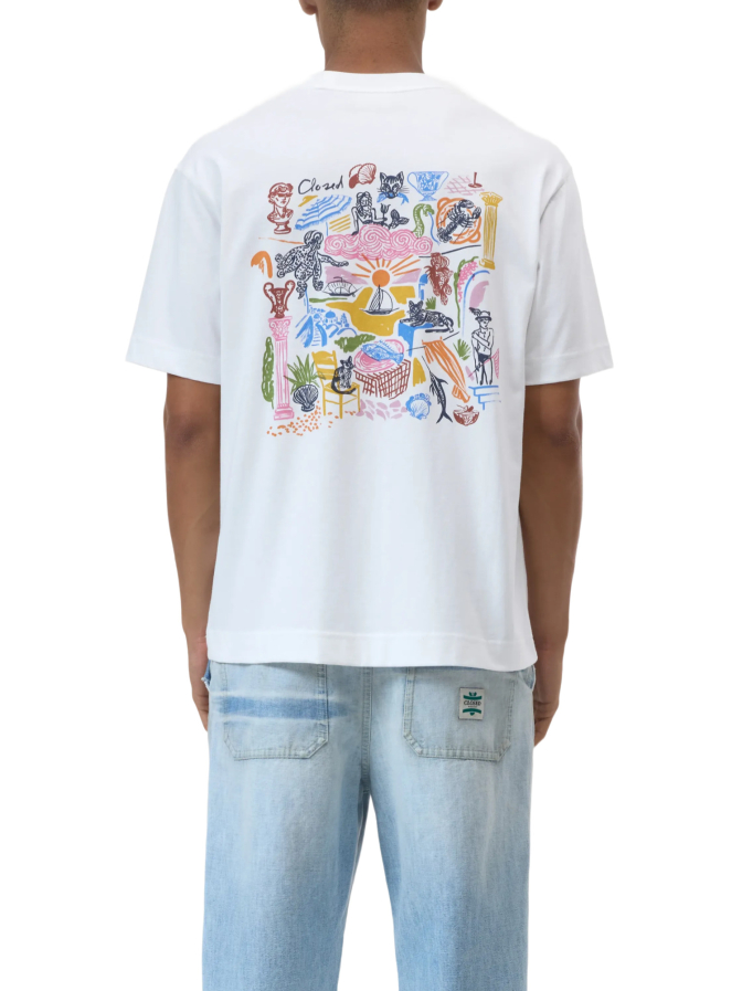 Closed T-shirt mit Backprint bei Robert Ley