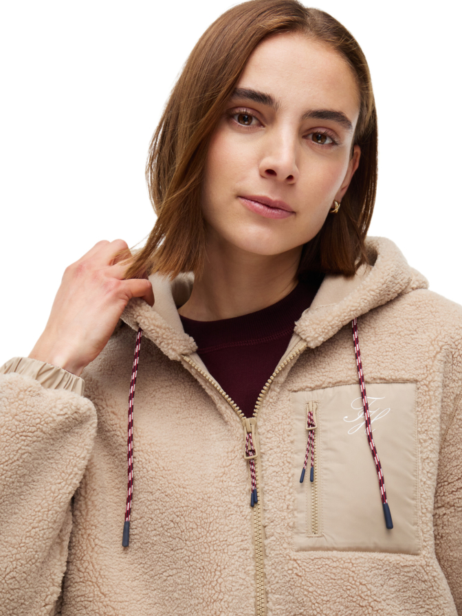 Tommy Hilfiger Kapuzenjacke aus Teddy-Fleece bei Robert Ley