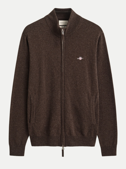 Gant Strickjacke aus Lambswool mit Reißverschluss bei Robert Ley