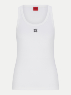 HUGO Tanktop mit Logoprint 100-White bei Robert Ley